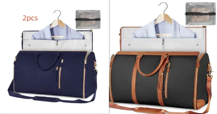 Large Capacity Travel Duffle Bag Women's Handbag Folding Suit Bag Waterproof Clothes Totes - DanaFashionstore