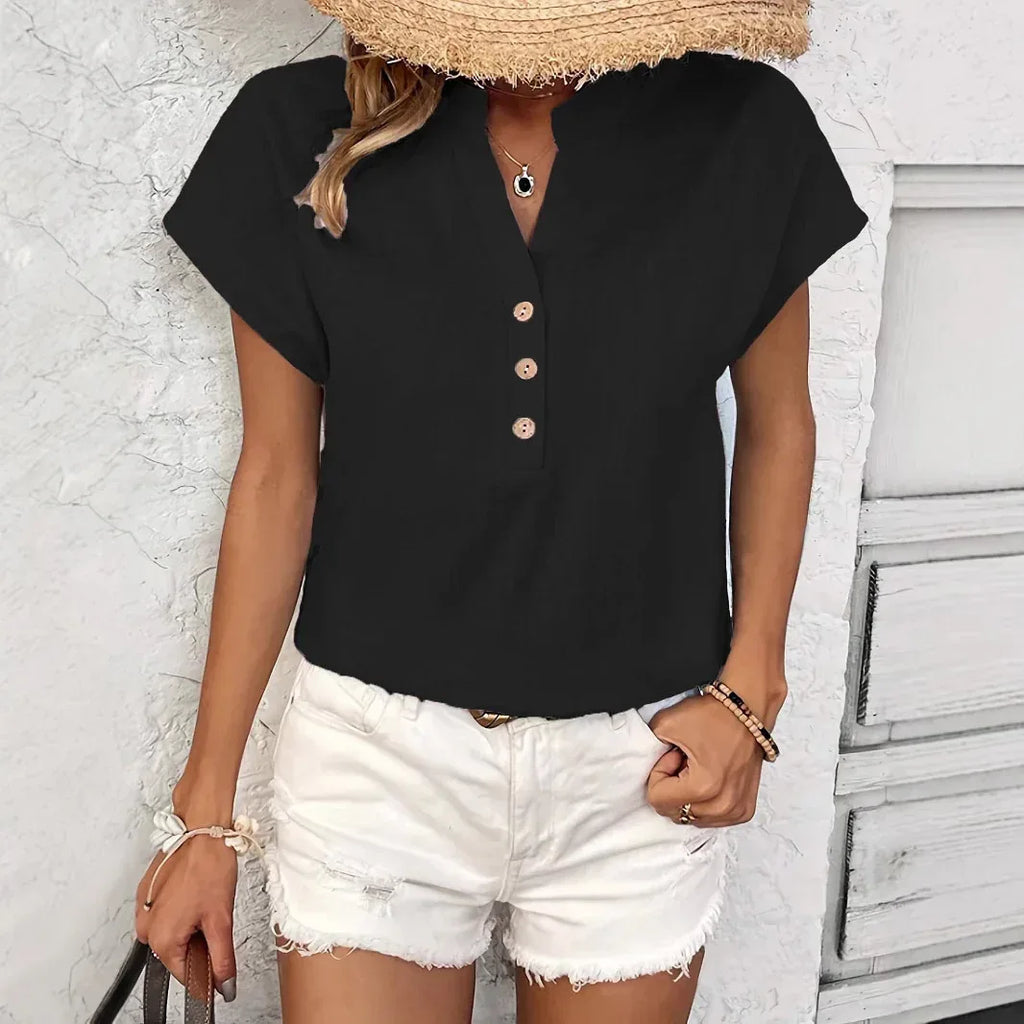 Retro Cotton And Linen Women's Casual Shirt - DanaFashionstore