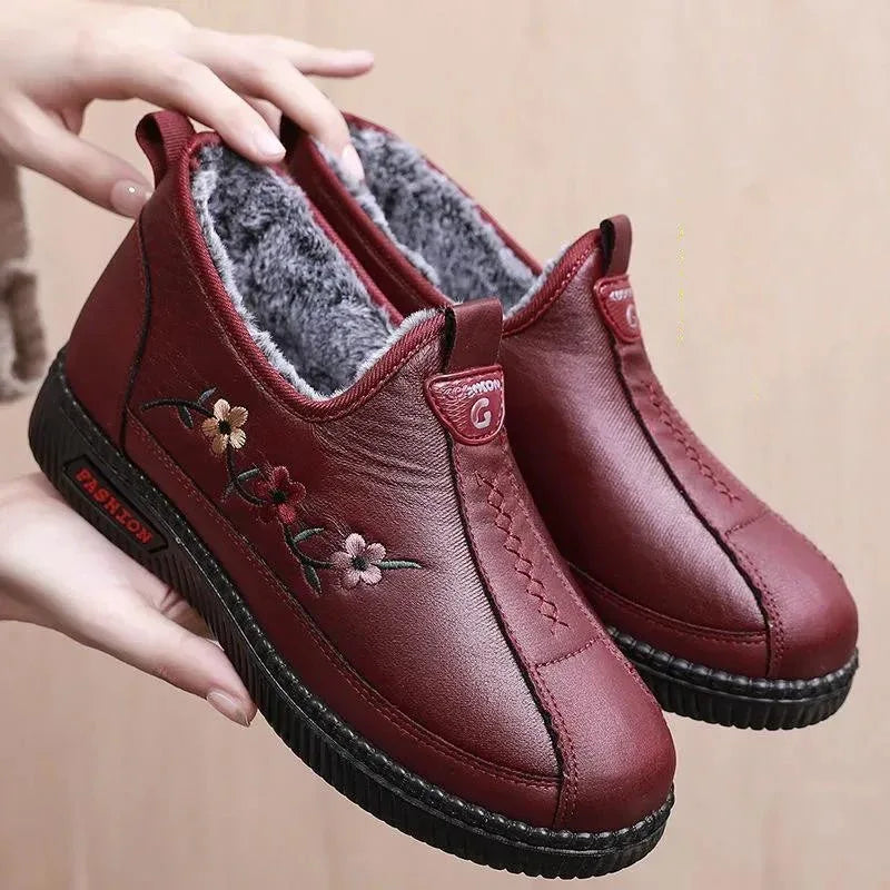 Middle-aged And Elderly Cotton Shoes With Velvet Thickening - DanaFashionstore