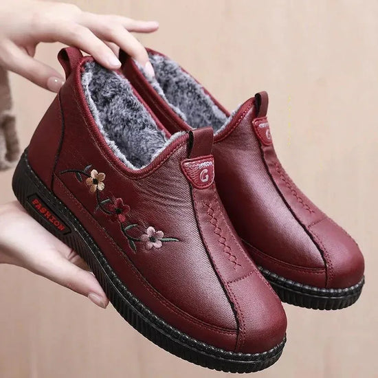 Middle-aged And Elderly Cotton Shoes With Velvet Thickening - DanaFashionstore