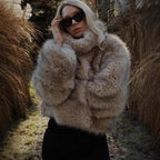 Women's Artificial Fur Fashion Baggy Coat 2026 - Oversized Winter Jacket - DanaFashionstore