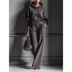 Loose-fitting Casual Long-sleeve Hoodie With Matching Casual Pants