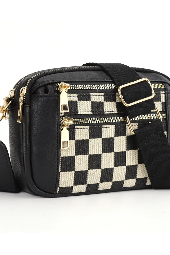 Cow Color Matching Multifunctional Zipper Crossbody Bag - DanaFashionstore