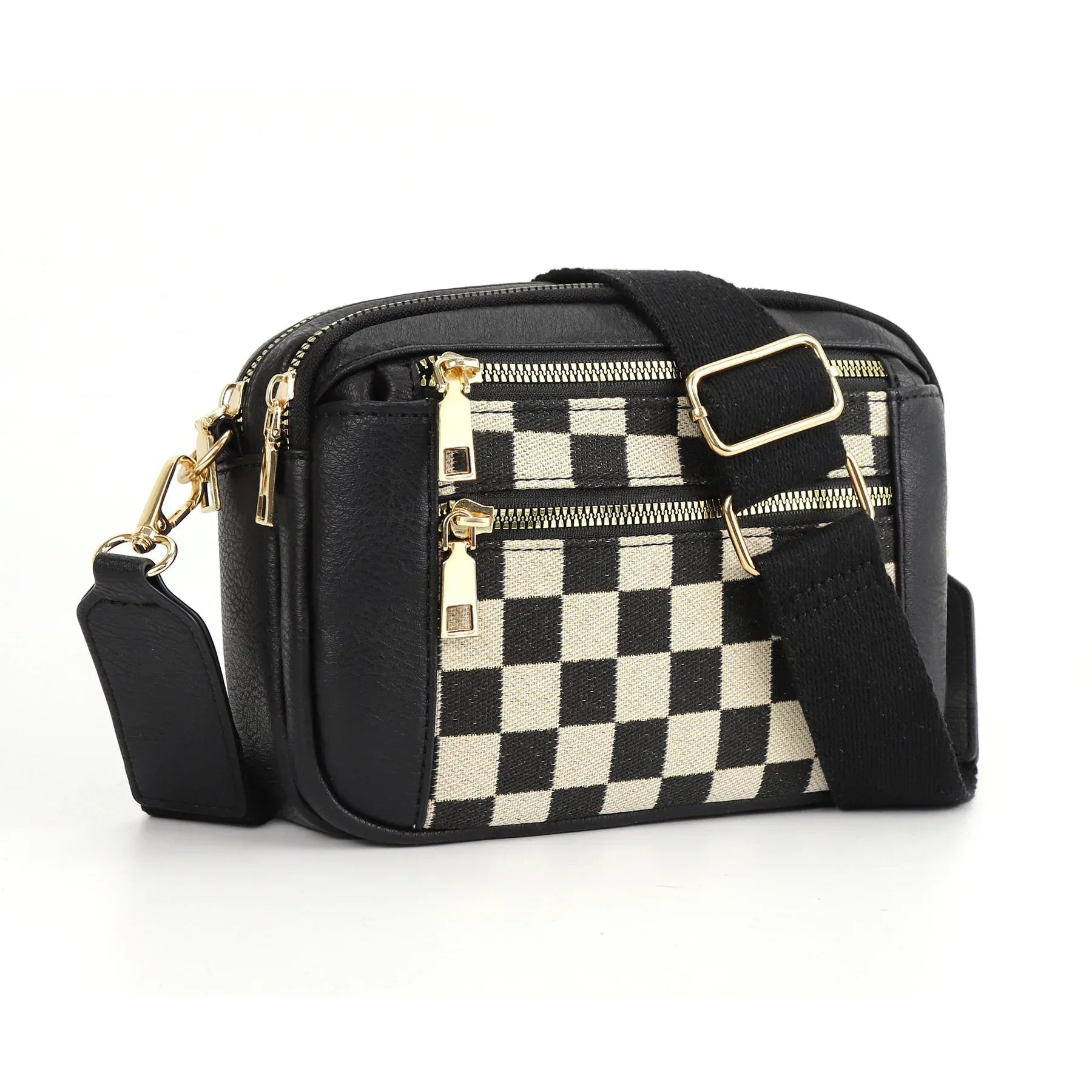 Cow Color Matching Multifunctional Zipper Crossbody Bag - DanaFashionstore