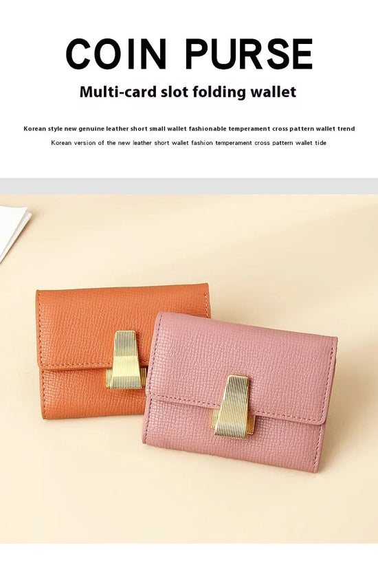 Women's High Sense Niche 70 Off Short Style Multiple Card Slots Multi-functional Leather Wallet - DanaFashionstore