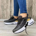 Women's Fly Wedge Wedge Round Toe Lace Up Mesh Large Size Casual Sneakers - DanaFashionstore