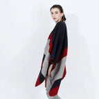 Women's Jacquard Silver Silk Shawl - DanaFashionstore