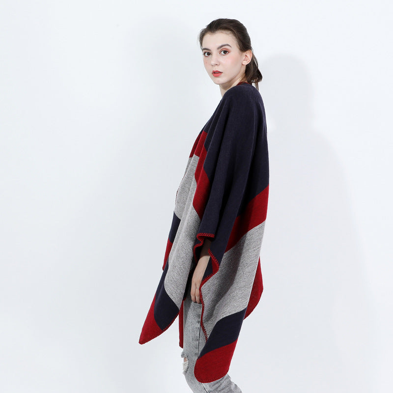 Women's Jacquard Silver Silk Shawl