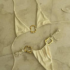 Sexy Bikini Suit Lace-up Printing Low Waist Women's Halter - DanaFashionstore