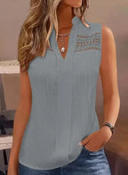 Plus Size Women's Elegant Sleeveless Blouse - DanaFashionstore