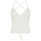 Solid Color And V-neck Hollow Out Strap Short Exercise Skirt Suit - DanaFashionstore
