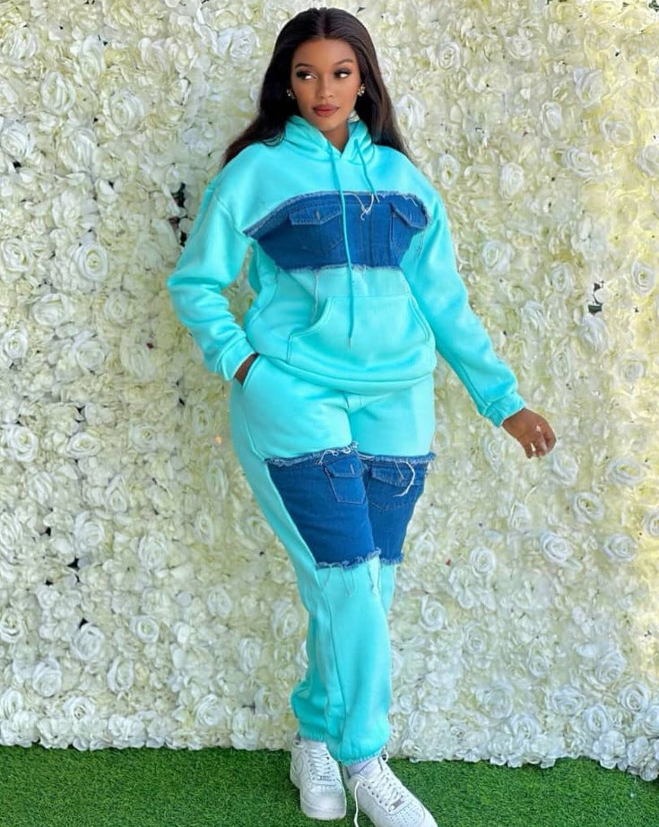 Fashion Casual Set Loose All-match Retro