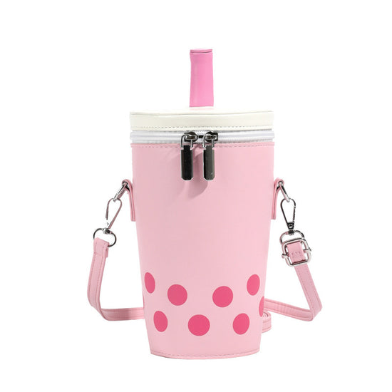 Milk Tea Personalized Small Bags Women's New Fashion Messenger Phone Bag Cute Girl Bucket Backpack - Dana Fashion