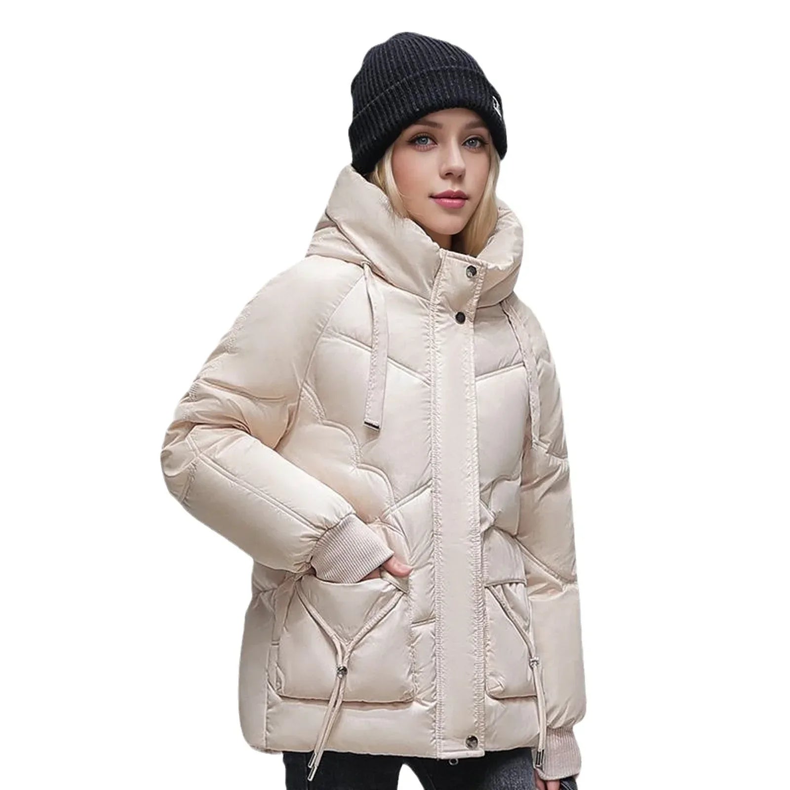 Winter Down Cotton Jacket 2026 - Korean Loose Thick Coat - DanaFashionstore