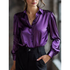 Solid-color Casual Loose-fit Women's Shirt - DanaFashionstore