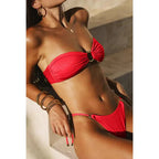 Split Swimsuit Bikini Suit Sunshine Bath Beach Tube Top Women - DanaFashionstore