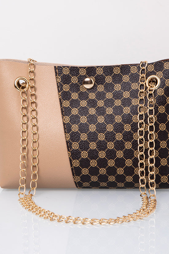 Dotted Prints Chain Shoulder Messenger Bag