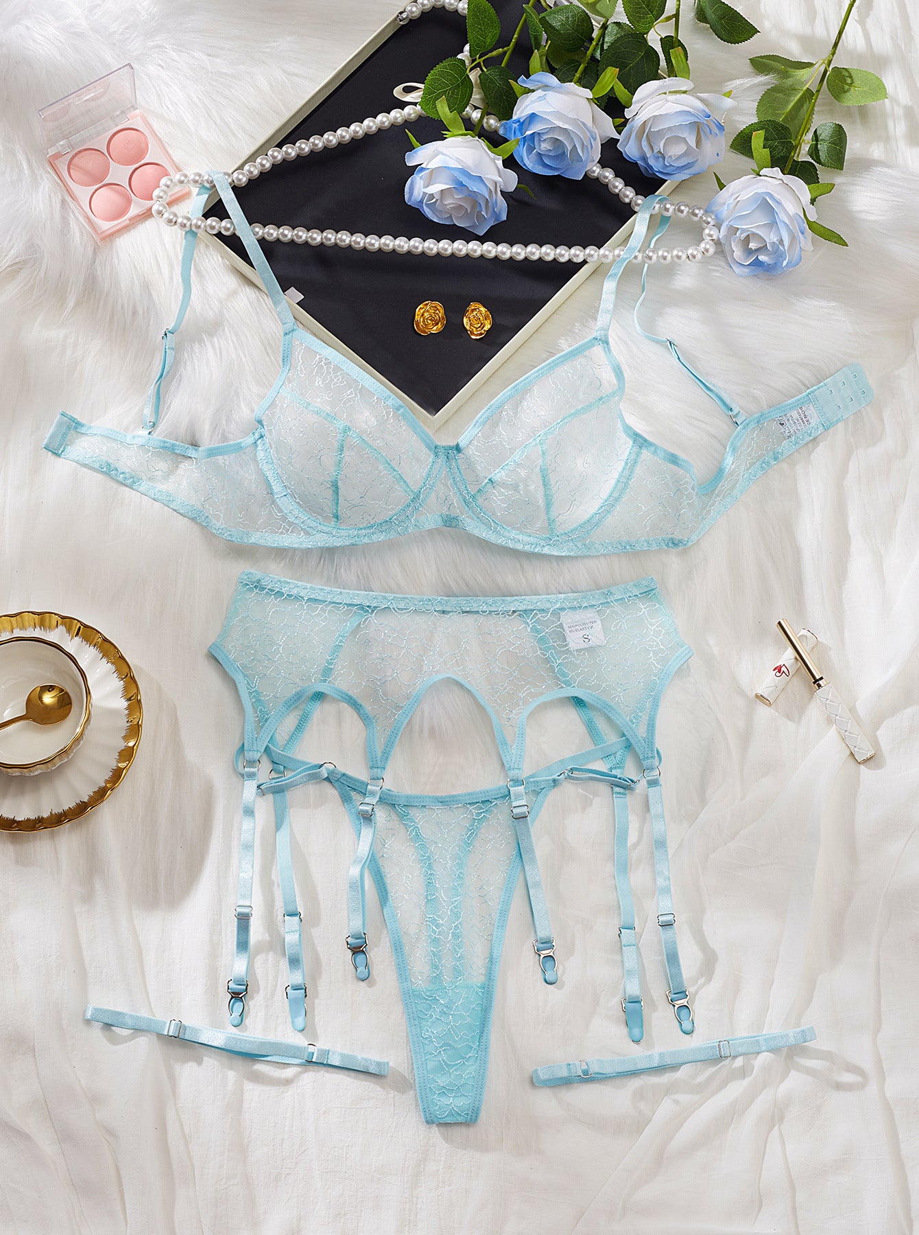Mesh Thin Embroidery Underwear For Women - Dana Fashion