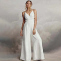 Sleeveless V-Neck Backless Jumpsuit 2026 - Skinny Sheath Jumpsuit - DanaFashionstore