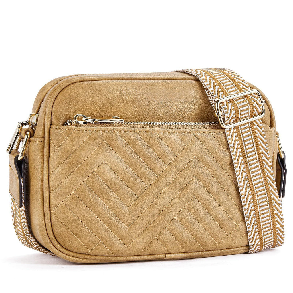 Cow Color Matching Multifunctional Zipper Crossbody Bag - DanaFashionstore