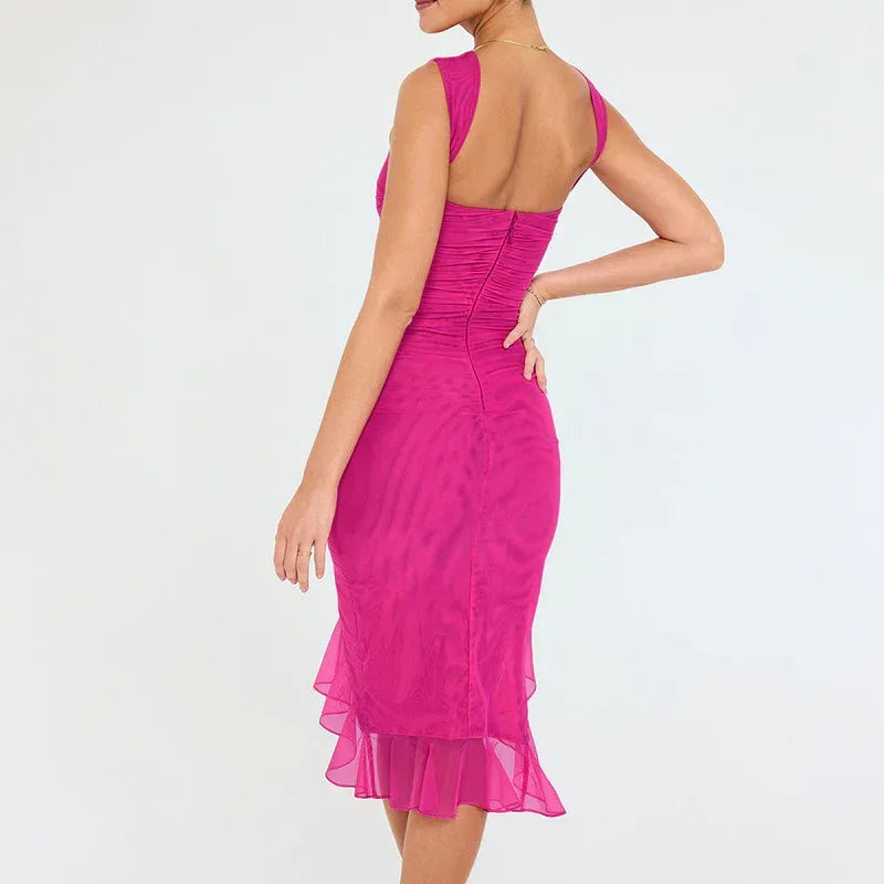Summer Slim Skinny Sleeveless Dress For Women Fashion Party Club Dresses - DanaFashionstore