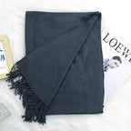 Annual Meeting Warm Cashmere Tassel Scarf - DanaFashionstore