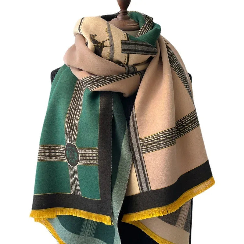Women's Stitching Thickening Shawl Fashion - DanaFashionstore