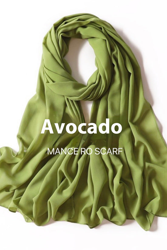 Pure Color Pearl Chiffon Scarf Headcloth Veil Chiffon Scarf