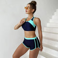Matching Front Chest Zipper Sports Racing Foreign Trade Swimsuit - DanaFashionstore