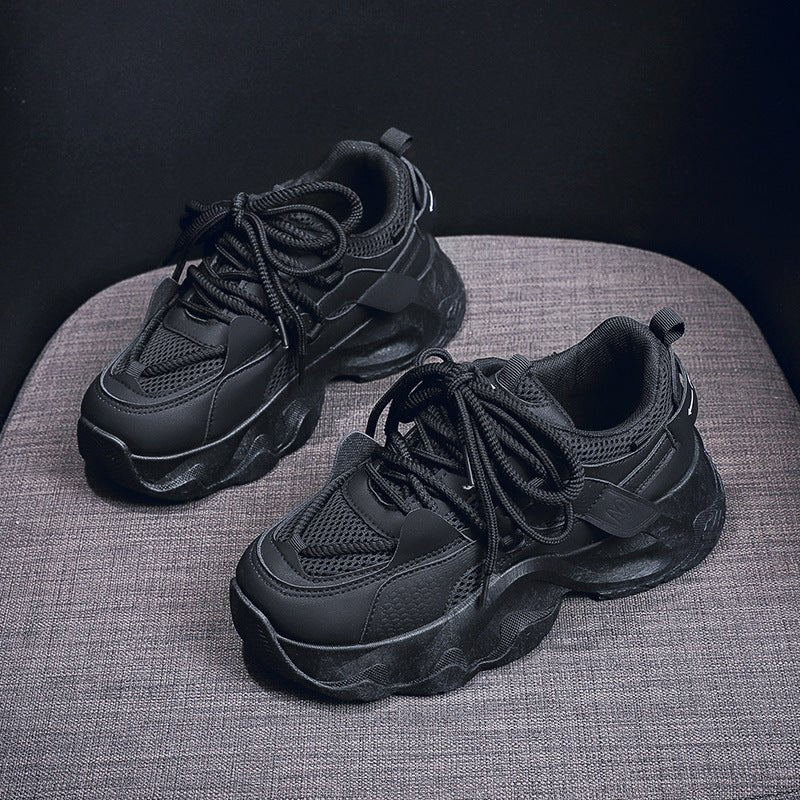 Dad Shoes Student All-matching Height Increasing White Casual Sneaker $35.90 Dana Fashion Color: FB3306 Black Size: 35 Women's shoes Product information: Applicable sports: Universal Lining material: Cotton Color: FB3306 White, FB3306 Black Upper height: