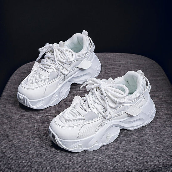 Dad Shoes Student All-matching Height Increasing White Casual Sneaker $35.90 Dana Fashion Color: FB3306 White Size: 35 Women's shoes Product information: Applicable sports: Universal Lining material: Cotton Color: FB3306 White, FB3306 Black Upper height:
