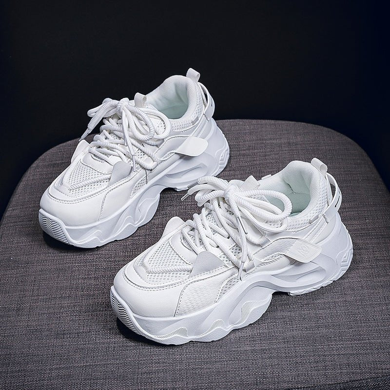 Dad Shoes Student All-matching Height Increasing White Casual Sneaker $35.90 Dana Fashion Color: FB3306 White Size: 35 Women's shoes Product information: Applicable sports: Universal Lining material: Cotton Color: FB3306 White, FB3306 Black Upper height: