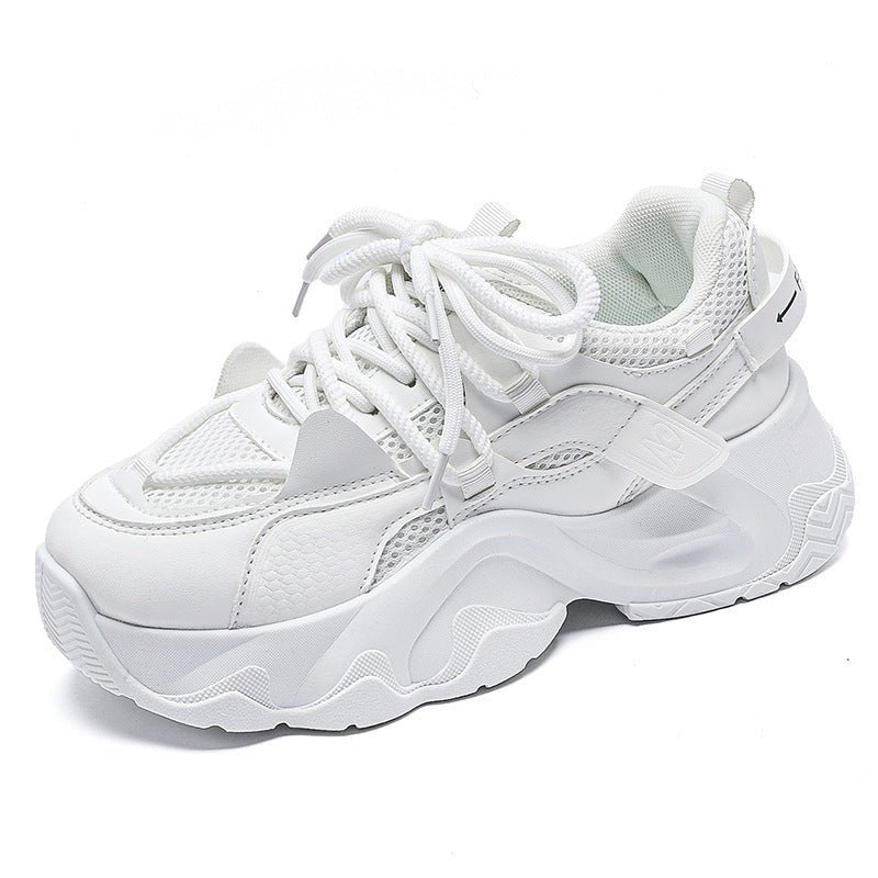 Dad Shoes Student All-matching Height Increasing White Casual Sneaker $35.90 Dana Fashion Color: FB3306 Black Size: 35 Women's shoes Product information: Applicable sports: Universal Lining material: Cotton Color: FB3306 White, FB3306 Black Upper height:
