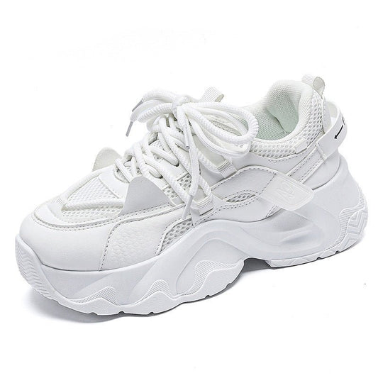 Dad Shoes Student All-matching Height Increasing White Casual Sneaker $35.90 Dana Fashion Color: FB3306 Black Size: 35 Women's shoes Product information: Applicable sports: Universal Lining material: Cotton Color: FB3306 White, FB3306 Black Upper height: