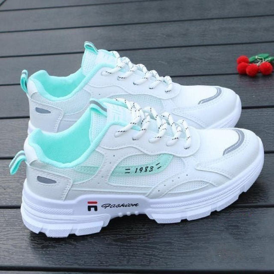 Dad Shoes Women's Summer Breathable Mesh Thin Student Board Shoes $29.99 Dana Fashion Color: Blue size: 35 Women's shoes Product information: Pattern: solid color Color: white, blue, pink Heel height: super high heel (above 8cm) Size: 35, 36, 37, 38, 39,