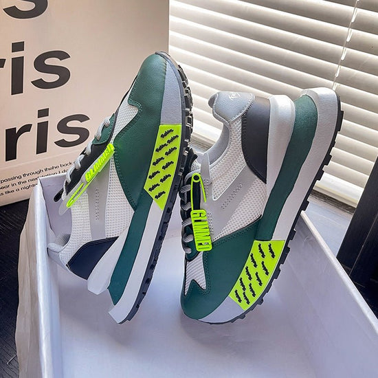 Daddy Breathable Summer Genuine Leather Thick Bottom Women's Clothing Argan Sneaker $40.81 Dana Fashion Color: Green Size: 36 Women's shoes Product information: Pattern: solid color Applicable sports: Universal Lining material: Mesh Color: yellow, green,