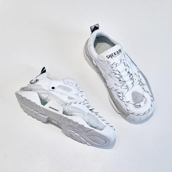 Daddy Shoes Women's Ins Trend New Thick-soled Mesh Breathable Sneakers $149.50 Dana Fashion Color: Pink Size: 35 Women's shoes Overview: Unique design, stylish and beautiful. Good material, comfortable feet. A variety of colors, any choice. Specification: