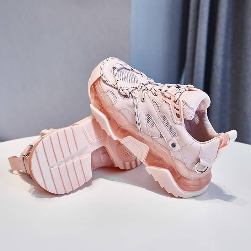 Daddy Shoes Women's Ins Trend New Thick-soled Mesh Breathable Sneakers $149.50 Dana Fashion Color: Pink Size: 35 Women's shoes Overview: Unique design, stylish and beautiful. Good material, comfortable feet. A variety of colors, any choice. Specification: