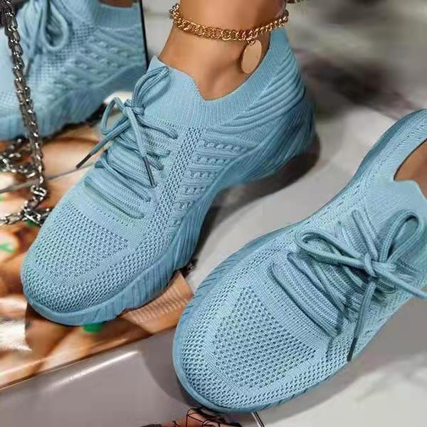 Women's Sneaker Thick Bottom Solid Color Dad Shoes - DanaFashionstore