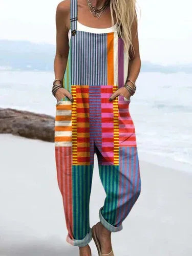 Fashion 3D Printing Suspenders 2026 - Summer Casual Jumpsuit - DanaFashionstore