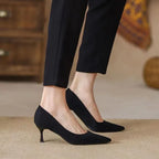 New Women's Shoes Workplace Work Shoes Black High Heels - DanaFashionstore