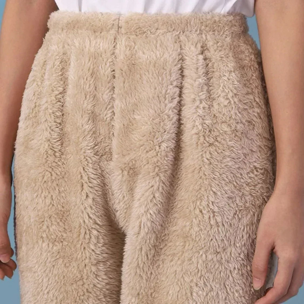 Women Coral Fleece Socks Leggings Winter Warm Sleepwear Ankles Knees Guard Women Home Pants Thick Pajamas Pant - DanaFashionstore