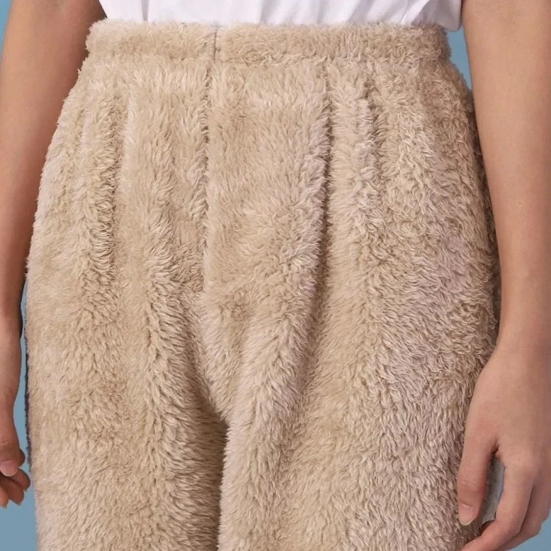 Women Coral Fleece Socks Leggings Winter Warm Sleepwear Ankles Knees Guard Women Home Pants Thick Pajamas Pant - DanaFashionstore