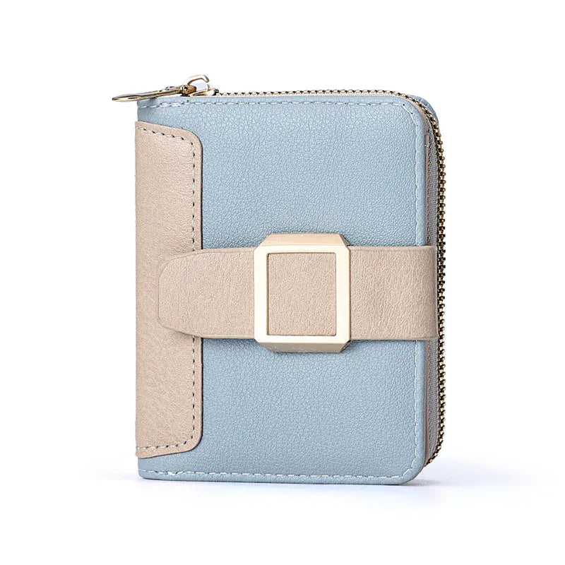 Women's Short Zipper Vertical Buckle Small Wallet - DanaFashionstore