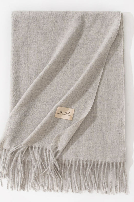 Pure Color Artificial Cashmere Scarf Women's Winter High-grade Shawl