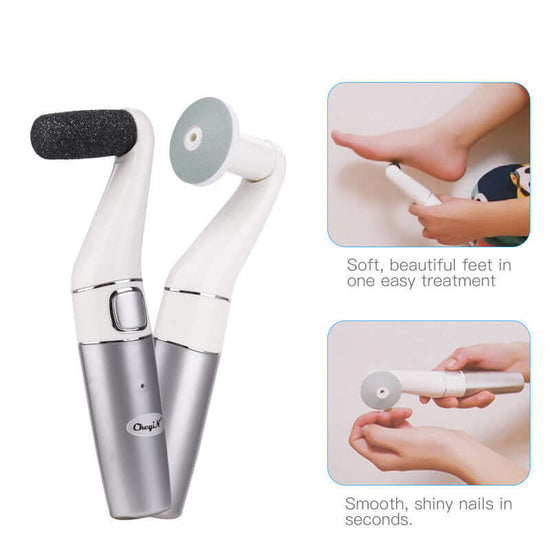 USB Rechargeable Foot File Professional Electric Feet Callus Remover Pedicure Foot Sander Dead Skin Callus Remover Foot Care $39.99 Dana Fashion Color: Black style: Battery models Beauty Tools Overview: Feature: USB charging design, more convenient to use