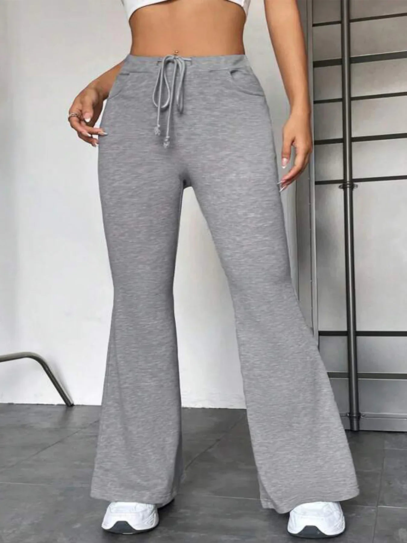 European And American Stitching Yoga Exercise Pants Outdoor Casual Flared Pants - DanaFashionstore