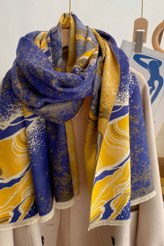 Style Double-sided Thickened Warm Scarf