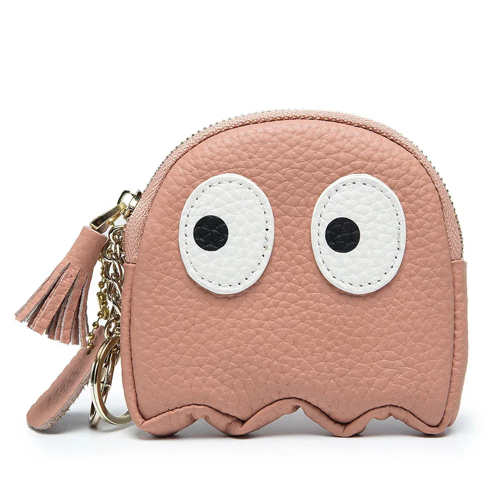 Genuine Leather Coin Purse Mini Cute Cowhide Coin Bag - DanaFashionstore