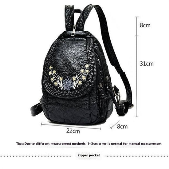 Backpack Ladies Dual-use Chest Bag Soft Leather - Dana Fashion